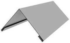 Конек 145x145x2000x0,40 мм. Оцинкованный