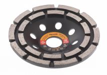 Чашка алмазная зачистная, 125 мм, двухрядная, Sparta