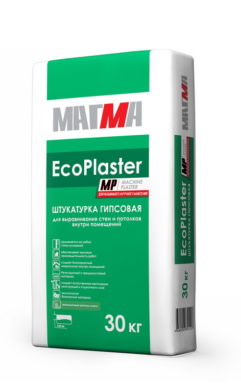 Штукатурка гипсовая Магма EcoPlaster MP. 30 кг.