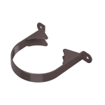 Хомут трубы ПВХ Оптима 120/80, темно-коричневый