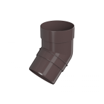 Колено трубы Оптима 120/80, темно-коричневый