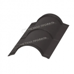 Конек круглый R110x2000x0,45 мм. RAL 8017 Коричневый