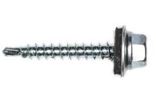 Саморез кровельный 5,5x50, с шайбой, цинк, РМЗ