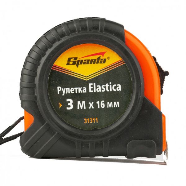 Рулетка Elastica 3мx16мм, Sparta.