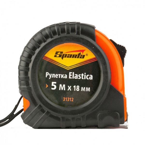 Рулетка Elastica 5мx18мм, Sparta.