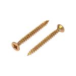 Саморез универсальный 3x50,потай,желтый, РМЗ