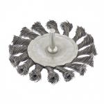 Щетка для дрели, 75 мм, плоская со шпилькой, Matrix