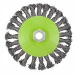 Щетка для УШМ, 125 мм, М14 "Тарелка", Сибртех