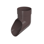 Слив трубы Оптима 120/80, темно-коричневый