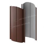 Штакетник МП Ellipse 126 мм 0,4 мм. RAL 8017. 1 м.п.